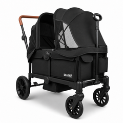 Coche y Carro de Paseo Doble Wagon Drakar Negro