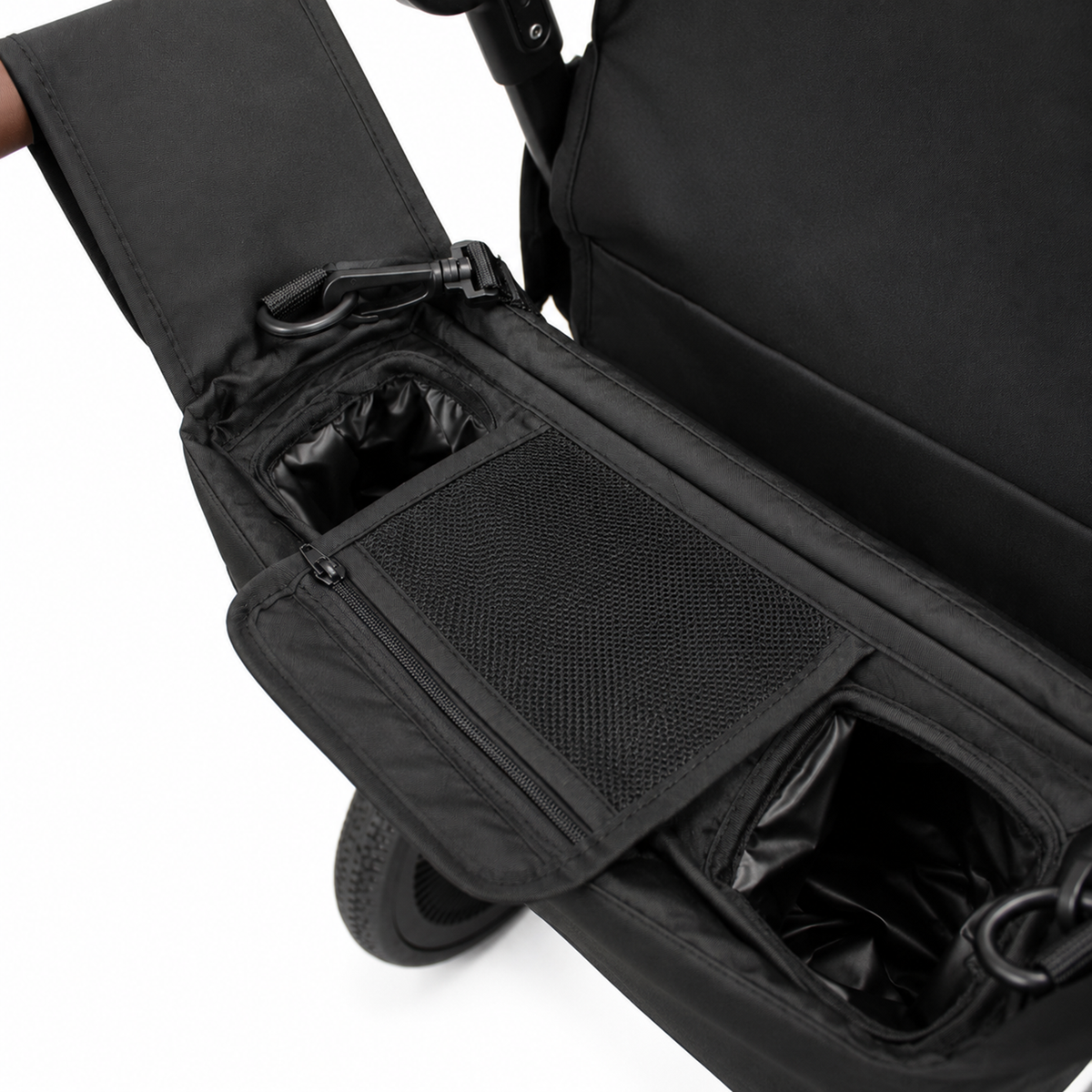 Coche y Carro de Paseo Doble Wagon Drakar Negro