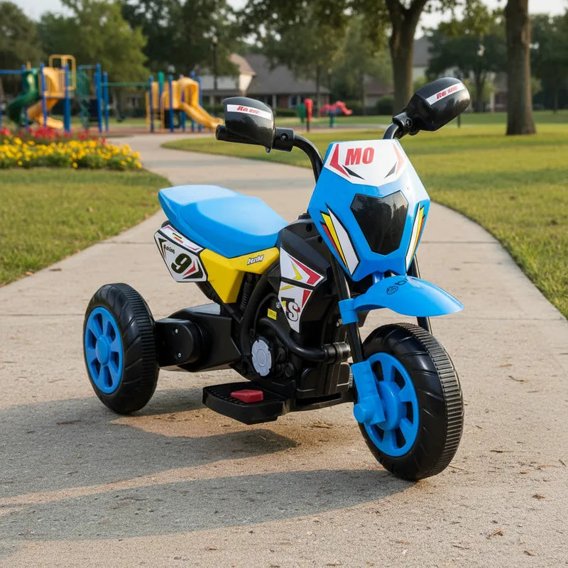 Moto Eléctrica Cross Azul Bebesit