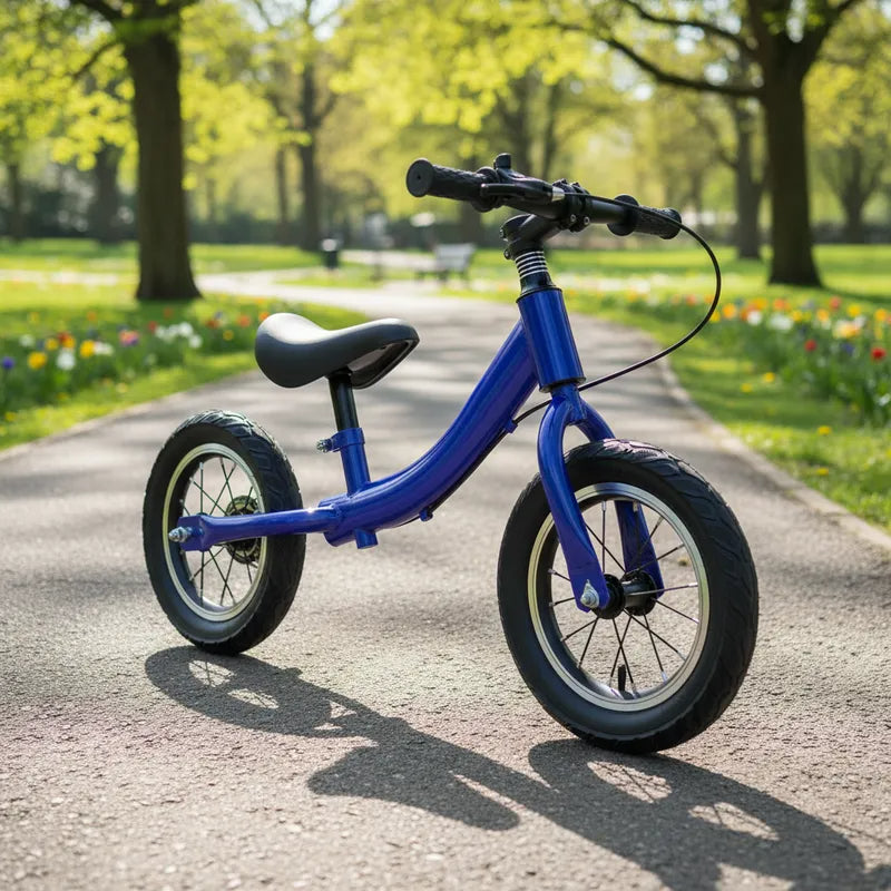 Bicicleta de Aprendizaje Niños Infantil con Frenos Azul