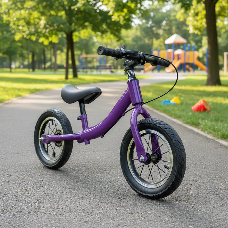 Bicicleta de Aprendizaje Niños y Niñas Infantil con Frenos Morada