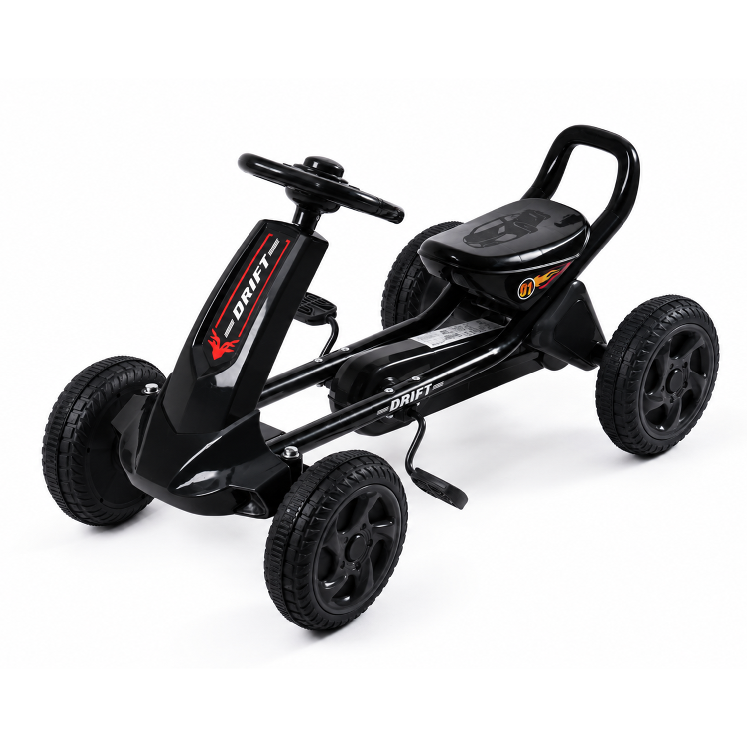 Auto Go Kart Drift E01 Negro