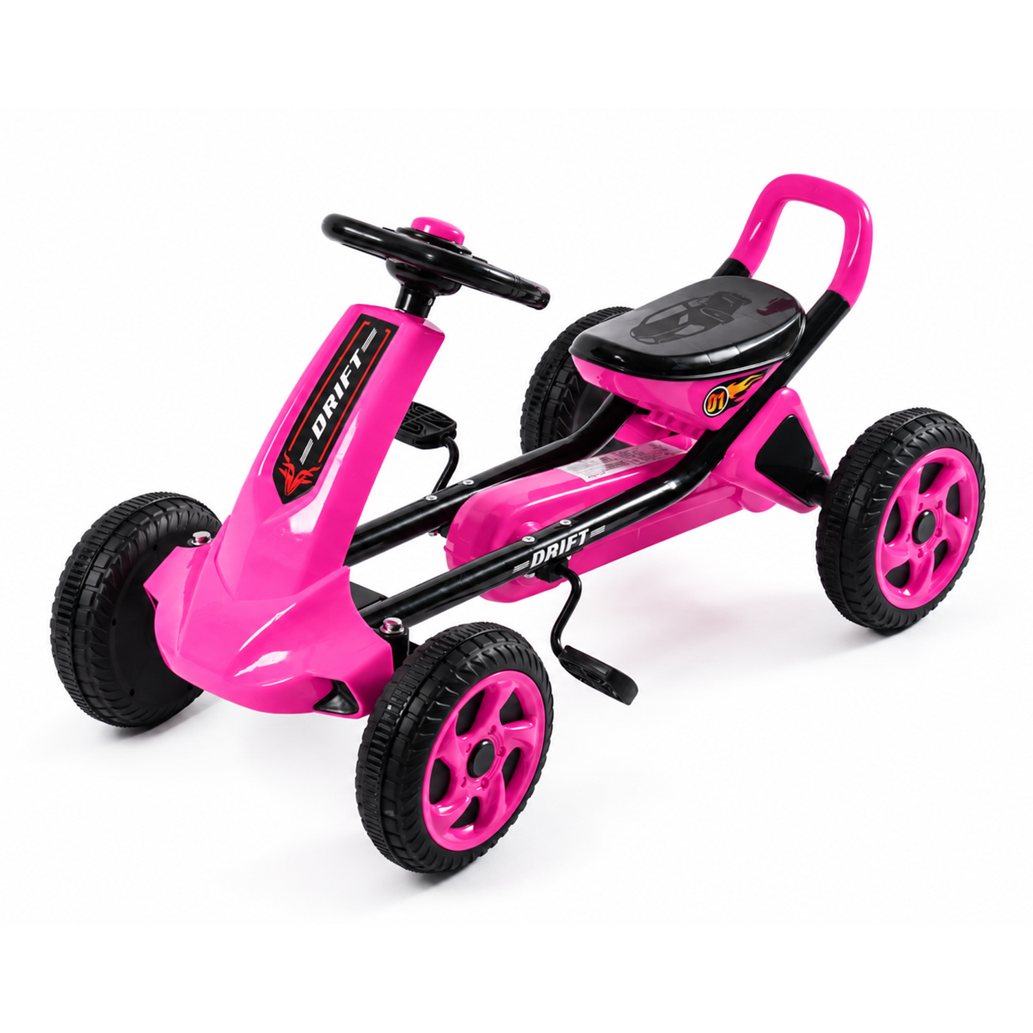 Auto Go Kart Drift E01 Rosado