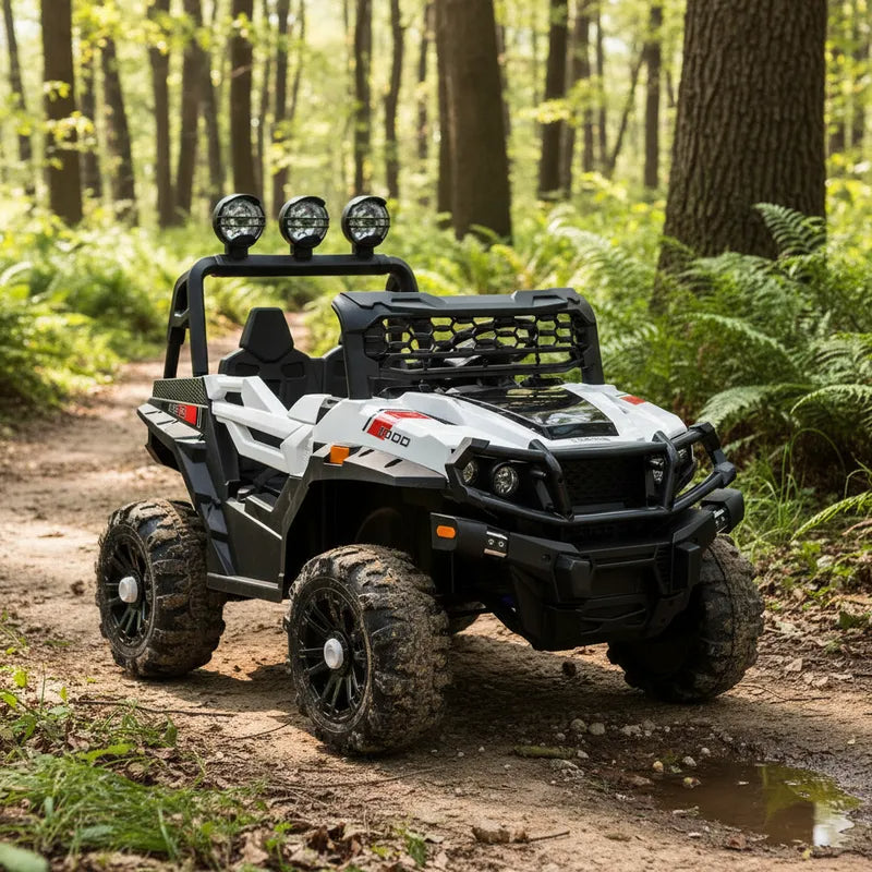 Camioneta Eléctrica SUV todo terreno Explorer Blanco Bebesit