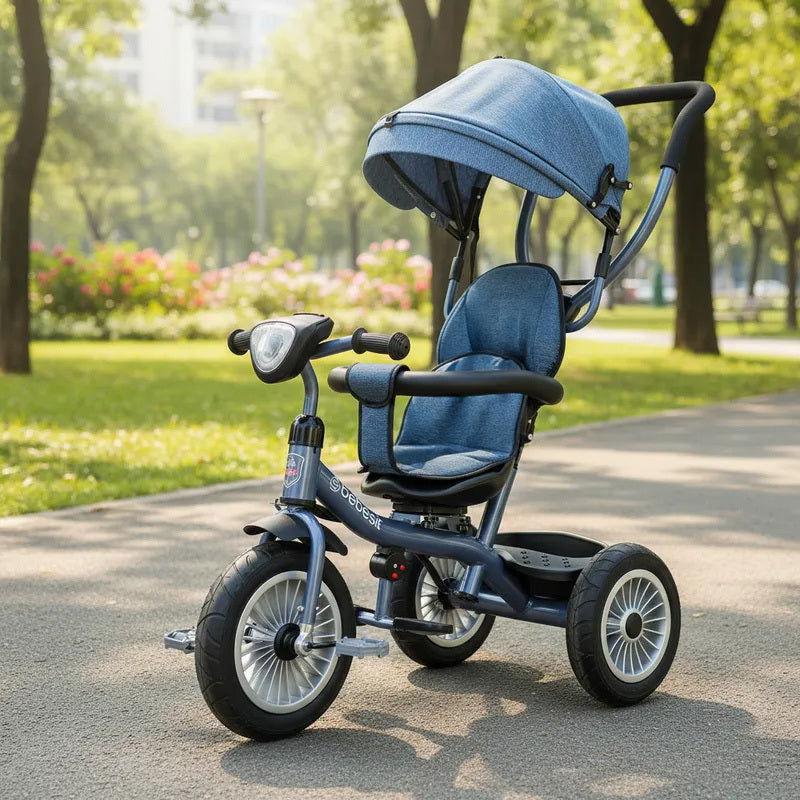 Triciclo Paseo Infantil 360 1326 LX Azul Bebesit