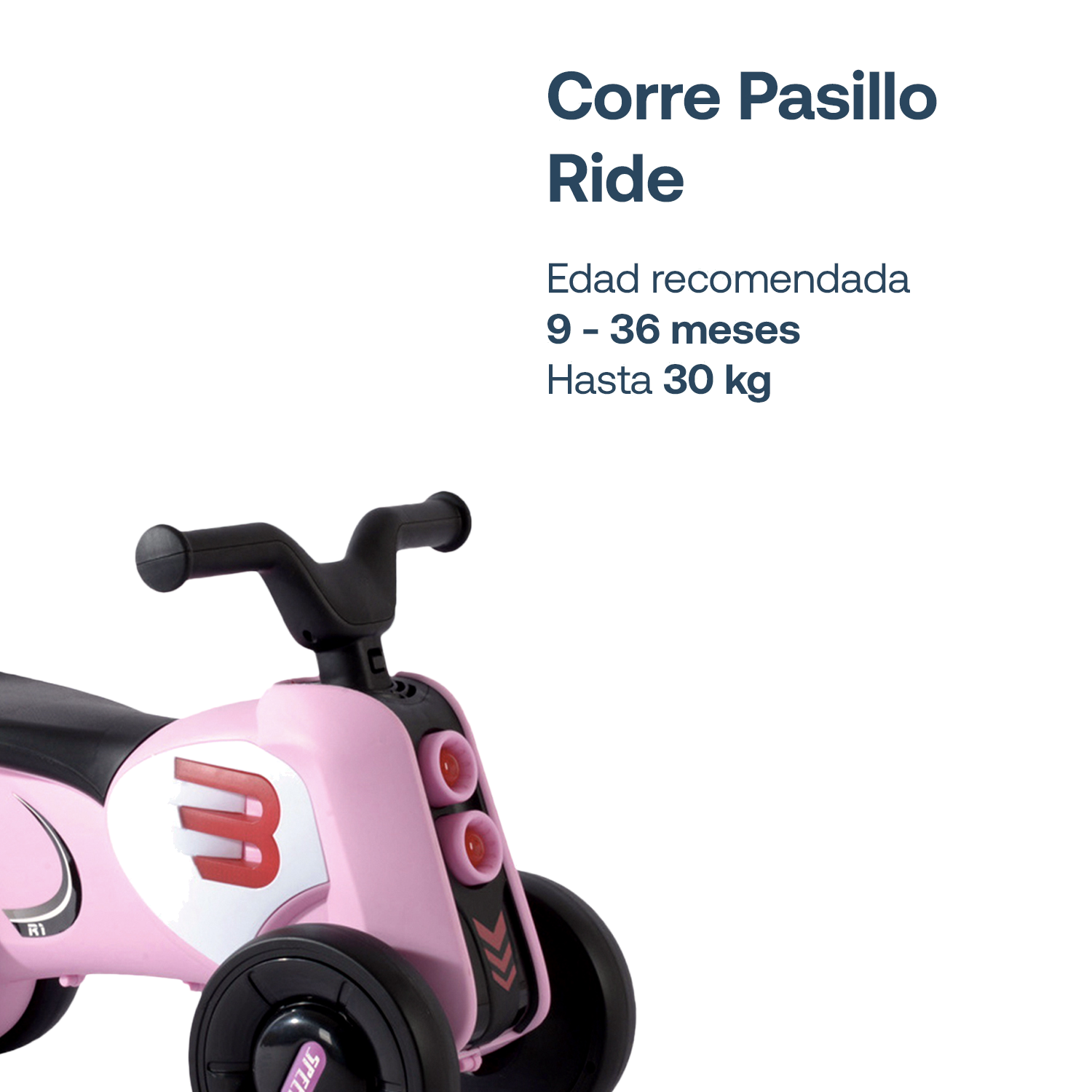 Corre Pasillo Ride Rosa Bebesit