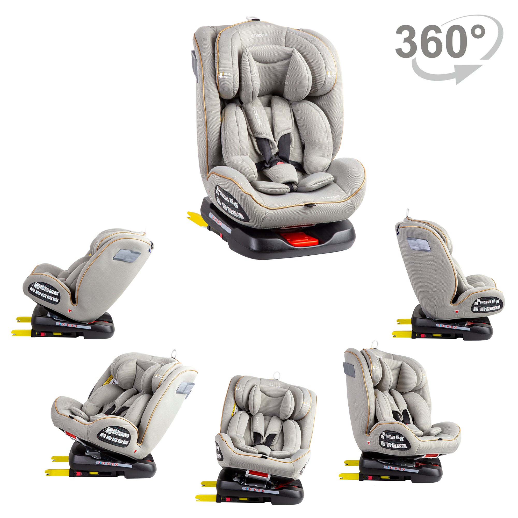 Silla de Auto Convertible 360° Isofix Supra Azul claro