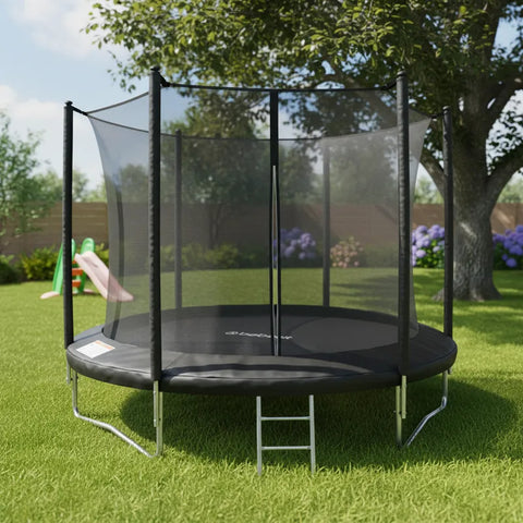 Cama Elástica Trampolín 2,4 mt + Escalera y Malla Seguridad
