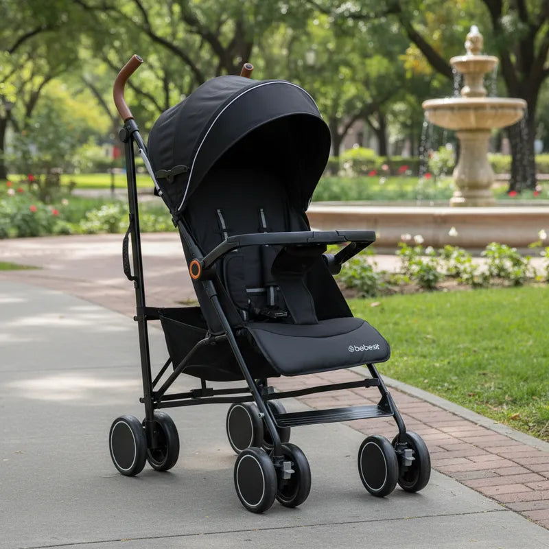 Coche Paragua Magic Ride Fiesta Negro Bebesit