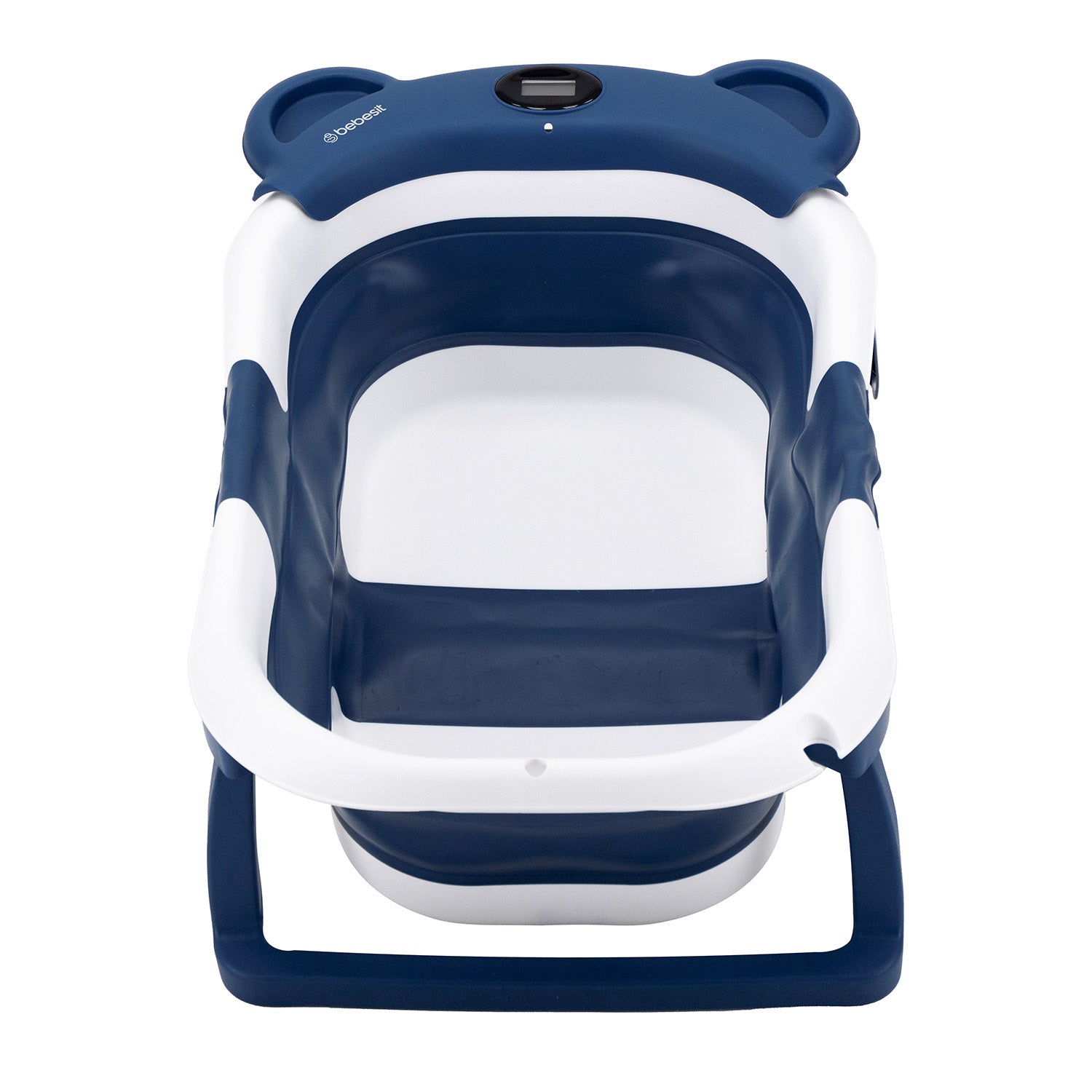 Bañera Plegable Smart Bear Viajes Bebe Azul con Termómetro