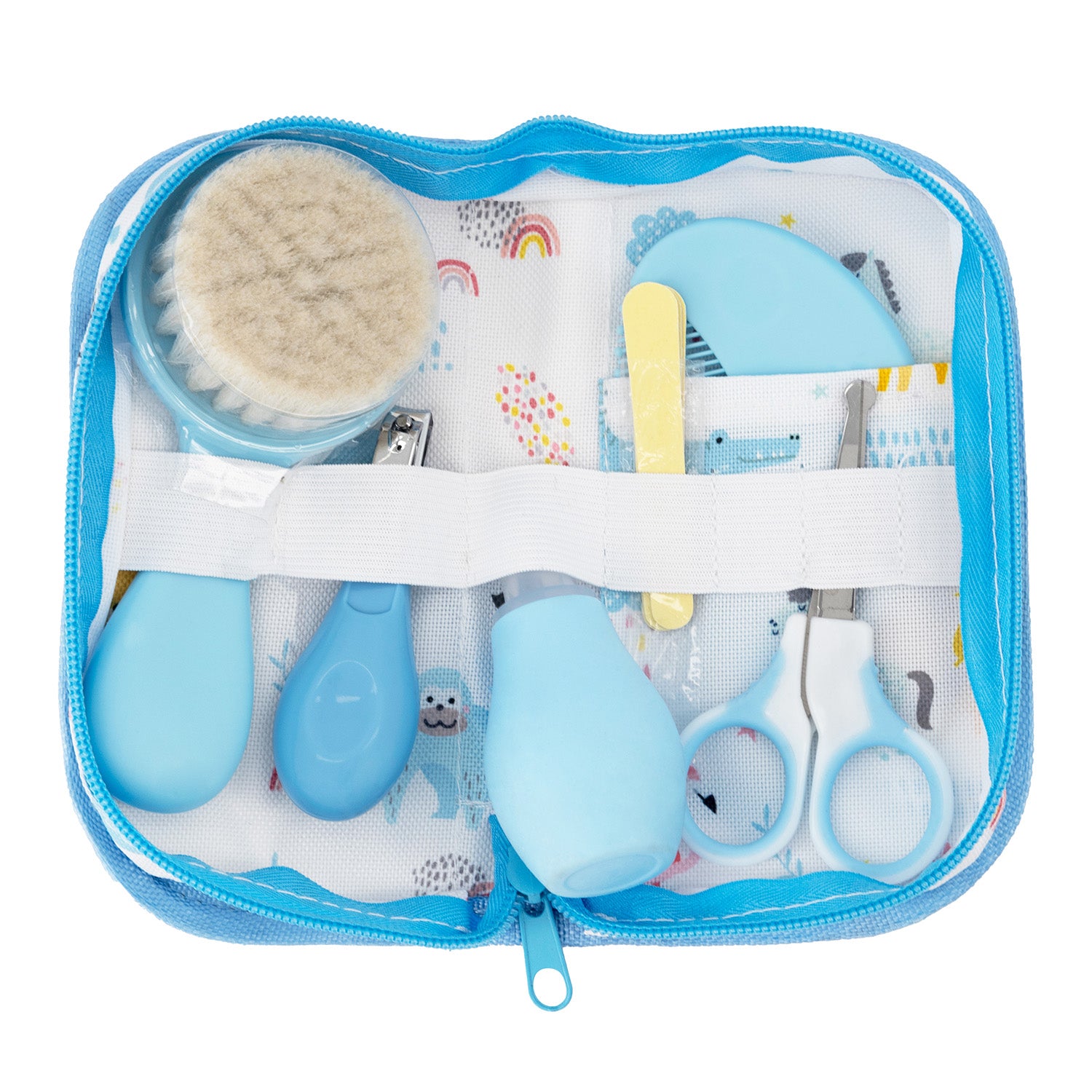 Set Higiene Cuidados Bebe recién nacido Celeste