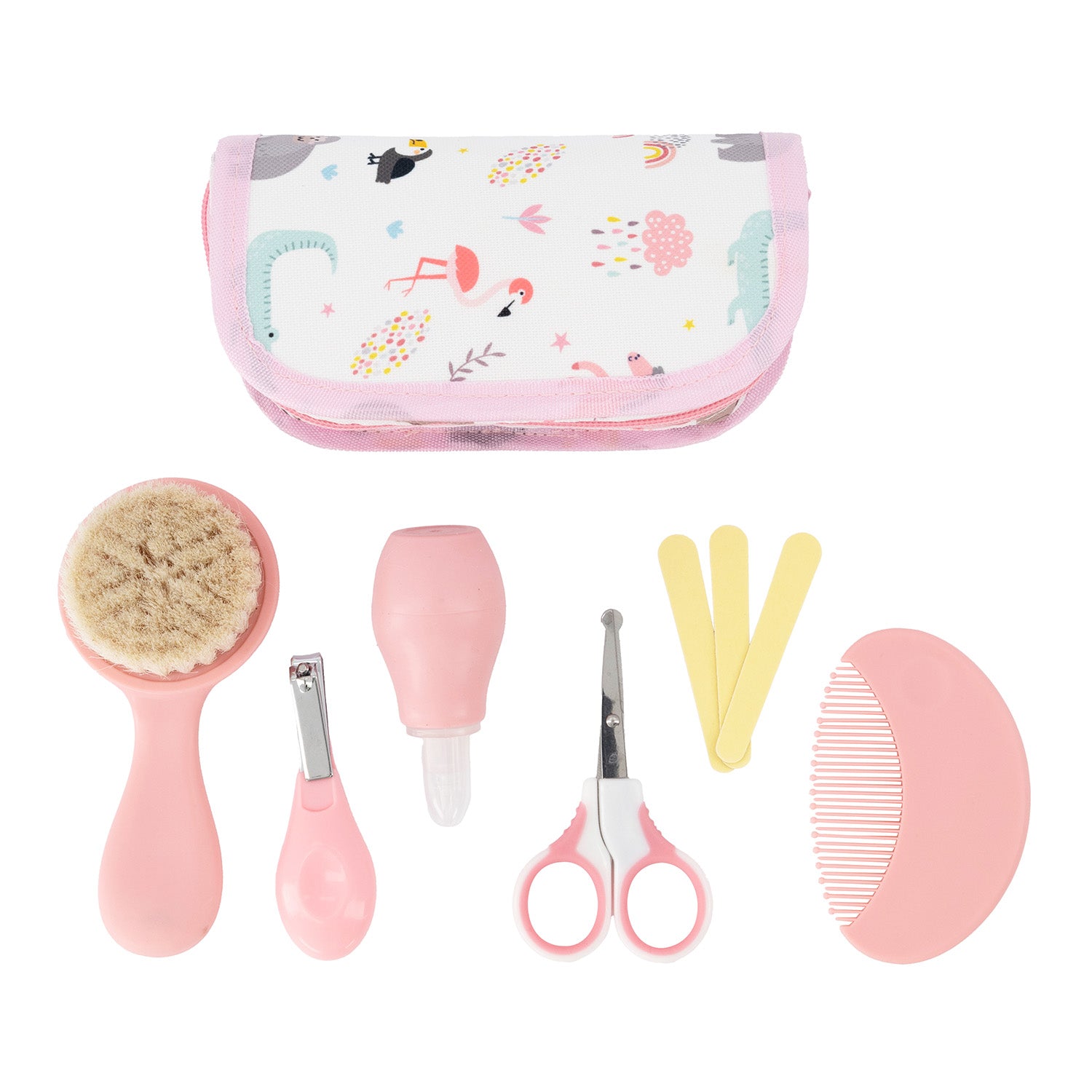 Set Higiene Cuidados Bebe recién nacido Rosado