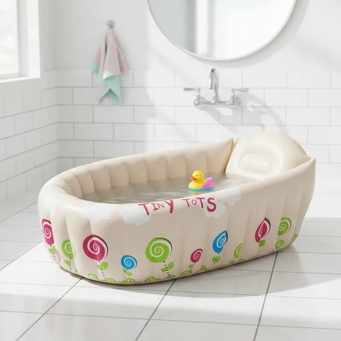 Bañera Inflable Portátil Bebés Ideal para Viaje