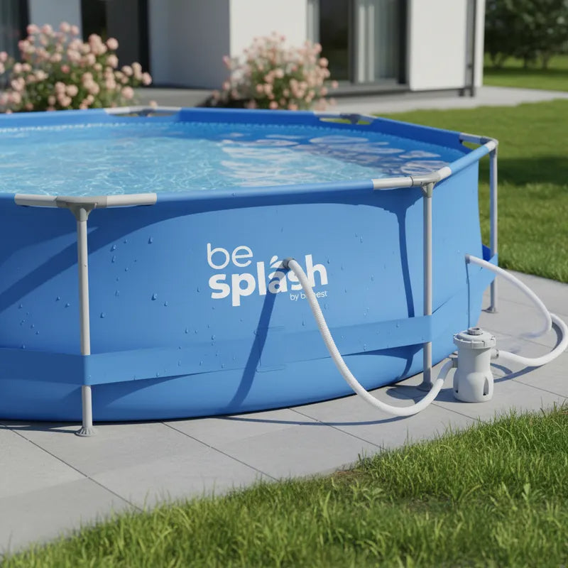 Piscina Estructural con Bomba y Cobertor 360x76cm BeSplash