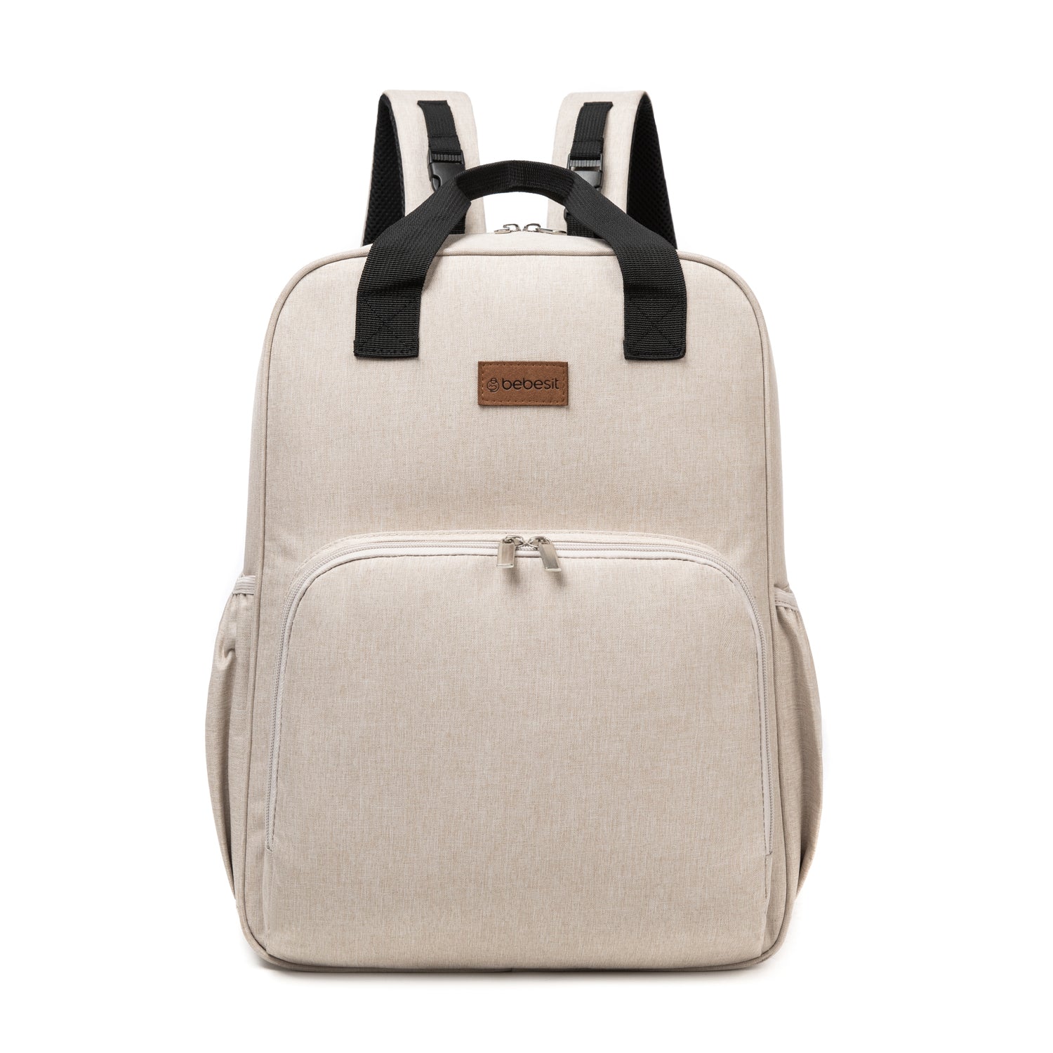 Mochila 3 Maternal En 1 Pañalera Cuna Y Mudador Portátil Beige