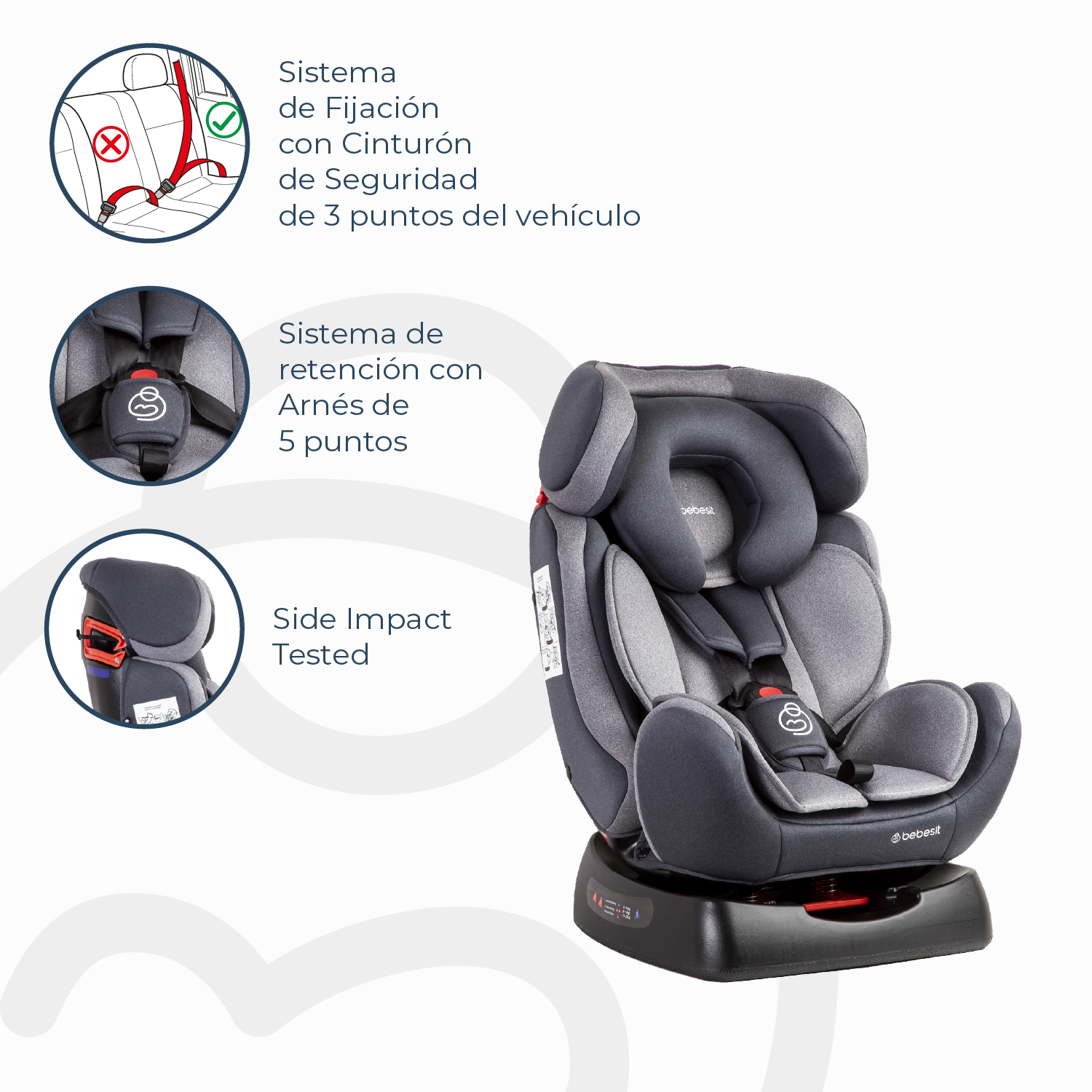 Silla de Auto Convertible Orbit LX Gris
