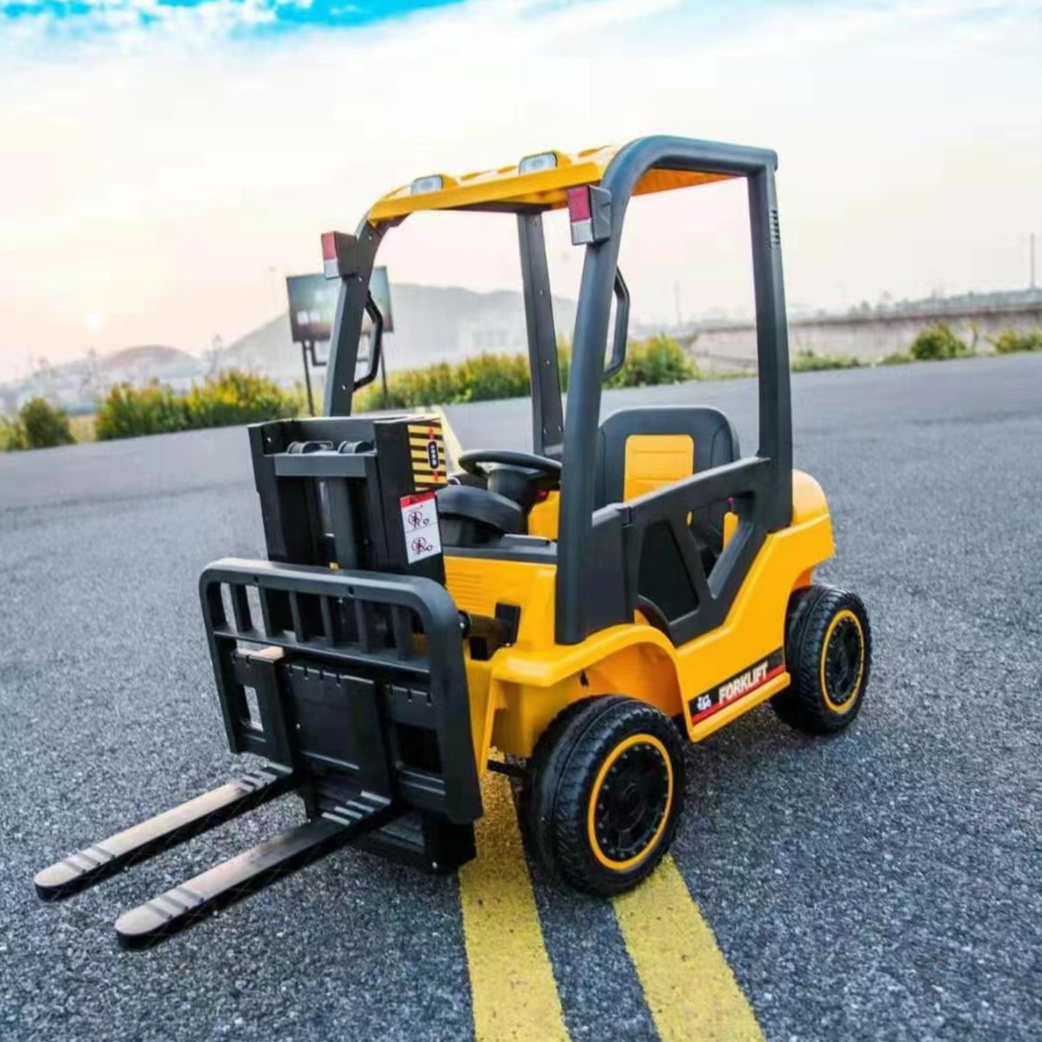 Grua Horquilla Amarilla