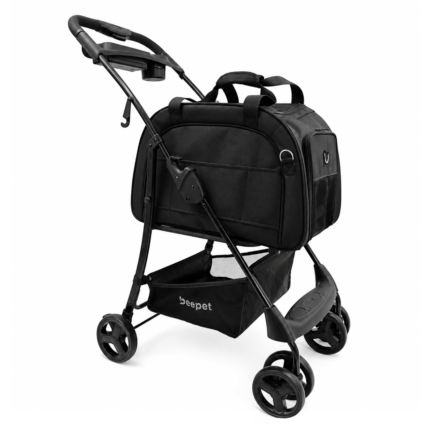 Coche Paseo Mascota Triptail Iso Base Negro BeePet