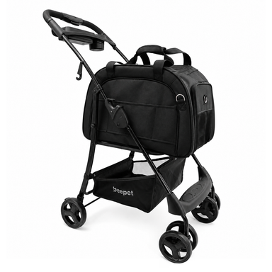Coche Paseo Mascota Triptail Iso Base Negro BeePet