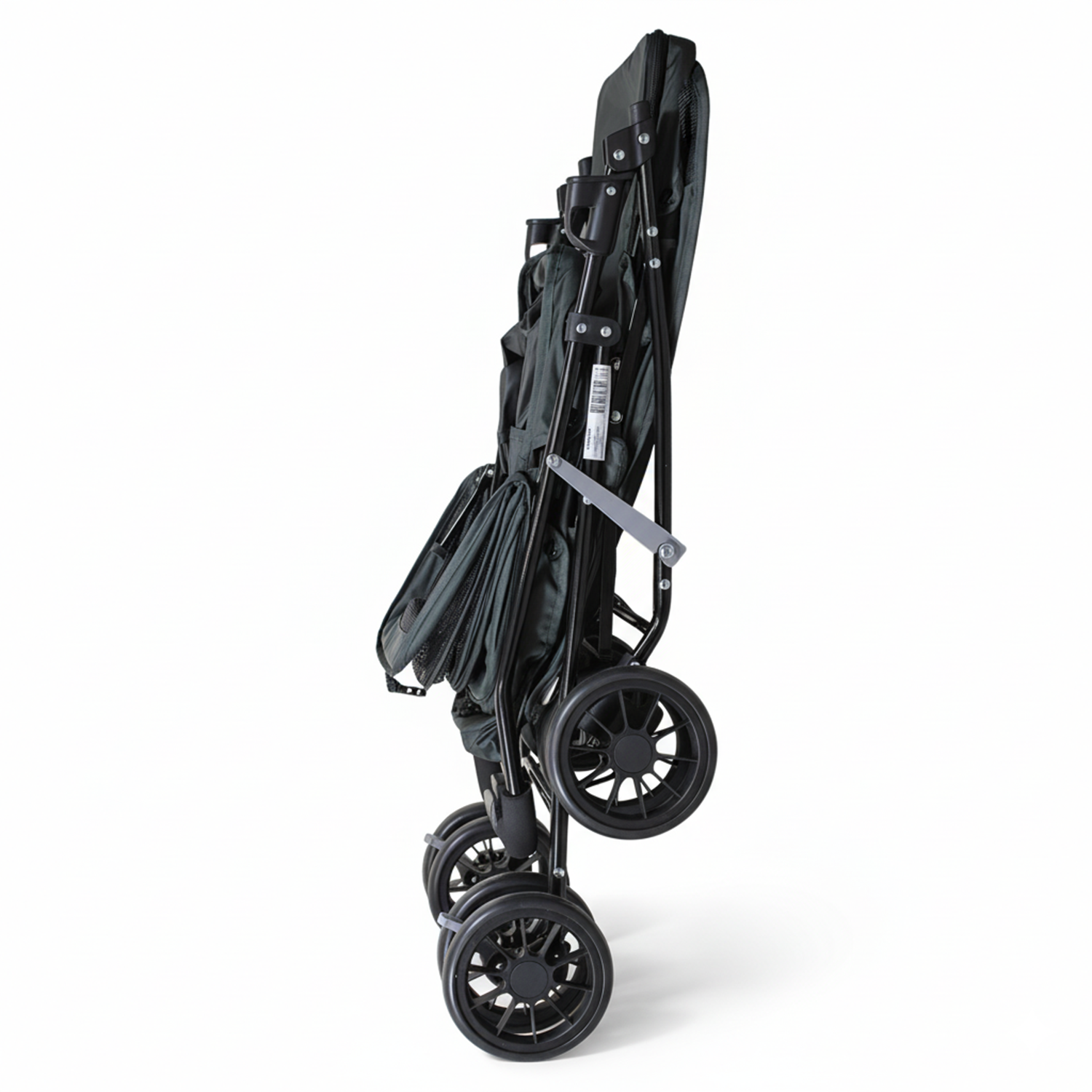 Coche Mascotas DuoPet Doble Gris