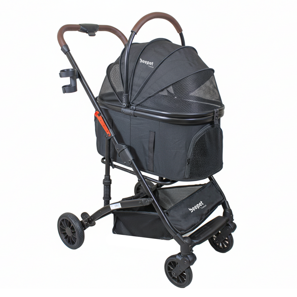Coche para Mascotas Premium Maine Negro