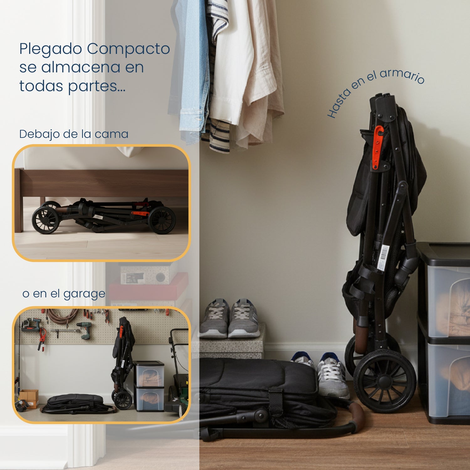 Coche para Mascotas Premium Maine Negro