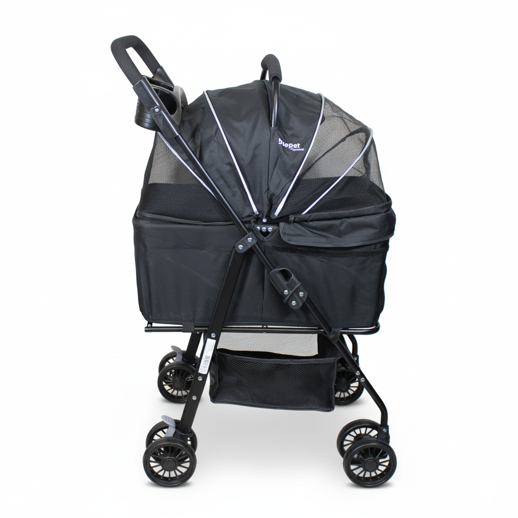 Coche para Mascotas Transportable  2 en 1 FlexiPet Gold Gris
