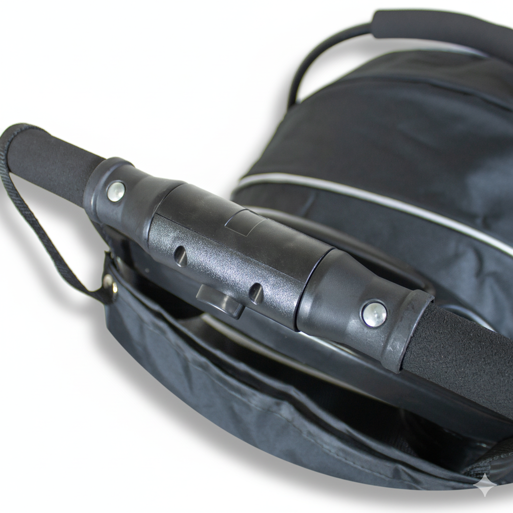 Coche para Mascotas Transportable  2 en 1 FlexiPet Gold Gris