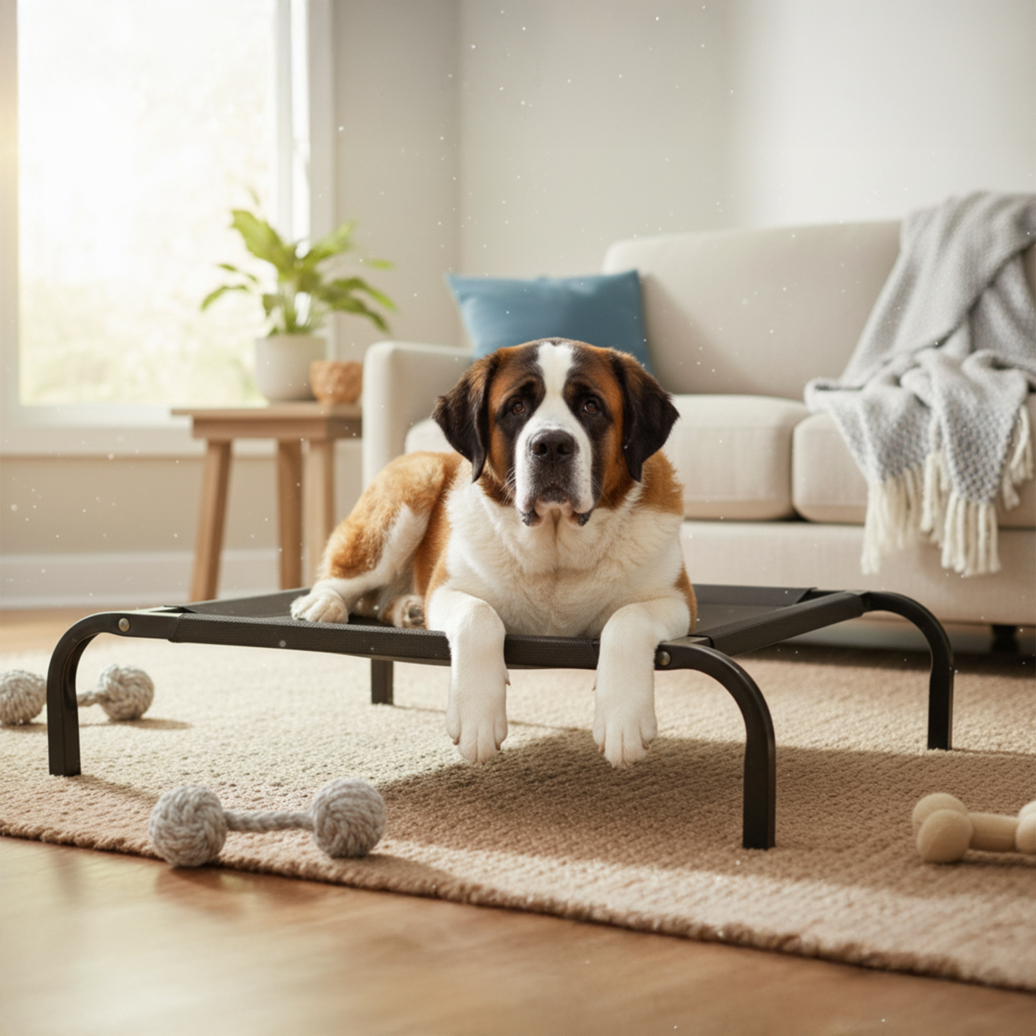 Cama Mascota Catrex L Estructura de Acero Malla Transpirable