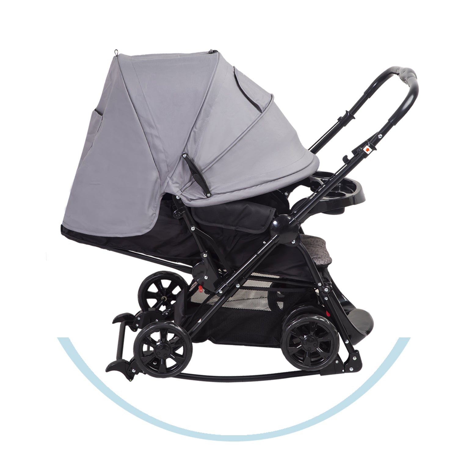 Coche Cuna Balancin SX Gris