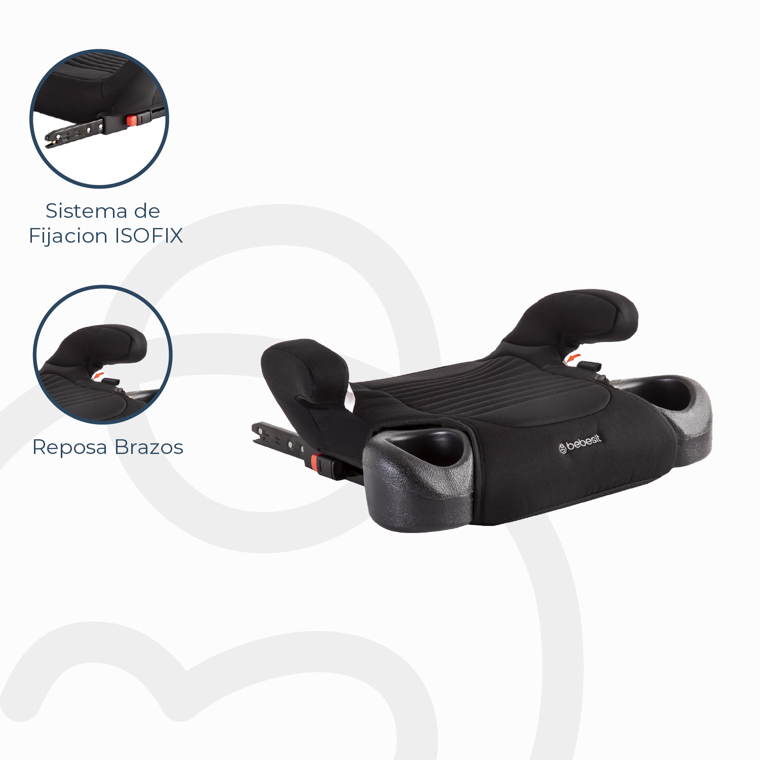 Alzador Isofix Negro Bebesit