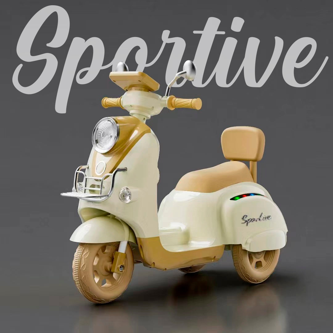 Moto a Batería Scooter Beige Bebesit