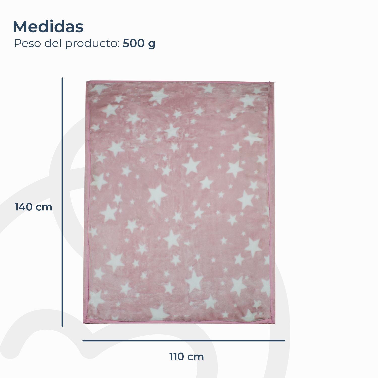 Frazada Ultra Soft Estrella 110x140cm Rosado Bebesit