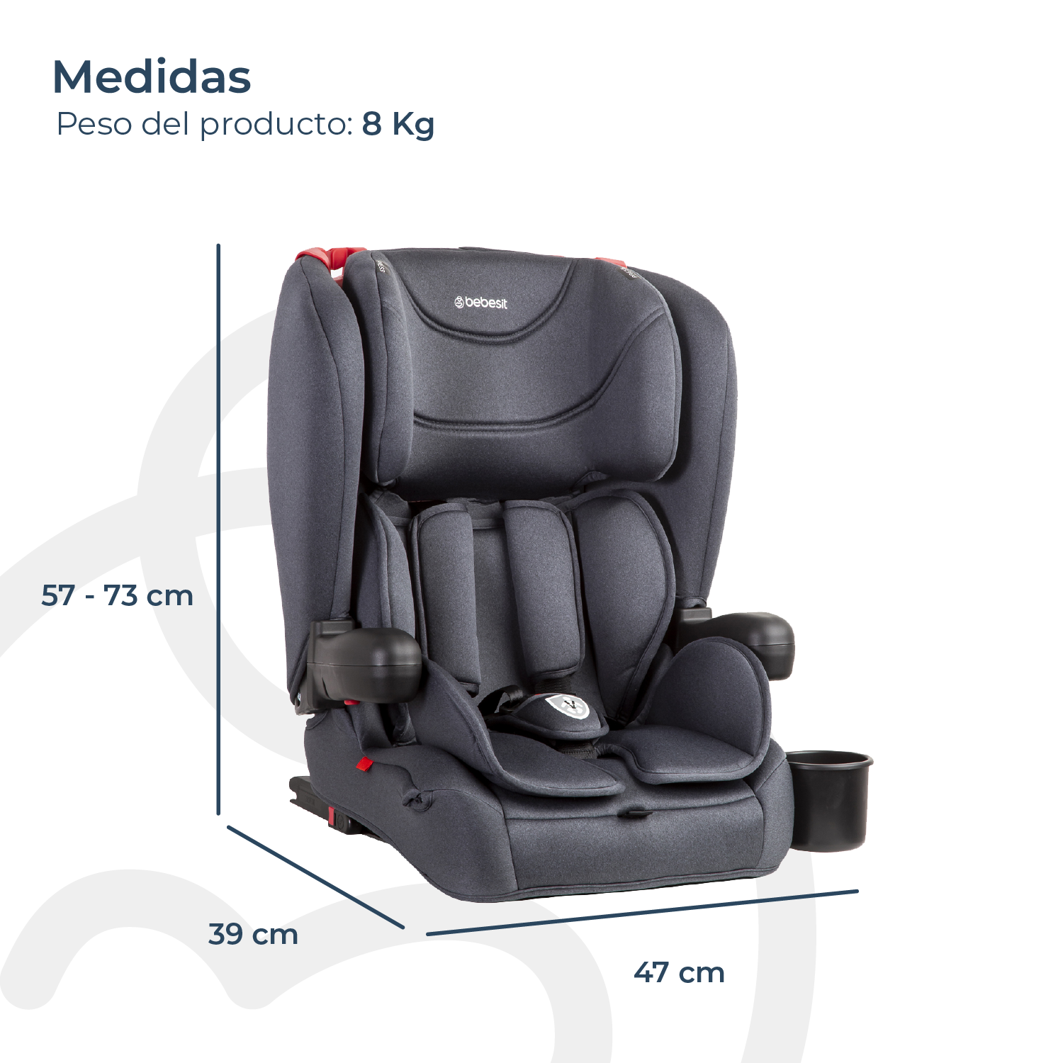 Silla de Auto Butaca SmartFix Isofix Negro