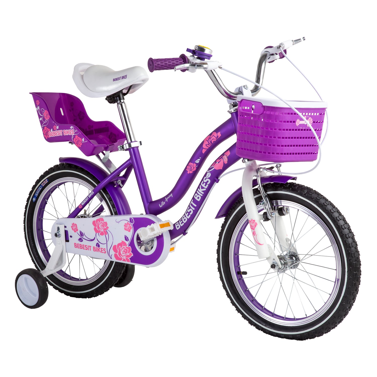 Bicicleta Infantil Queen Aro 16 Morada