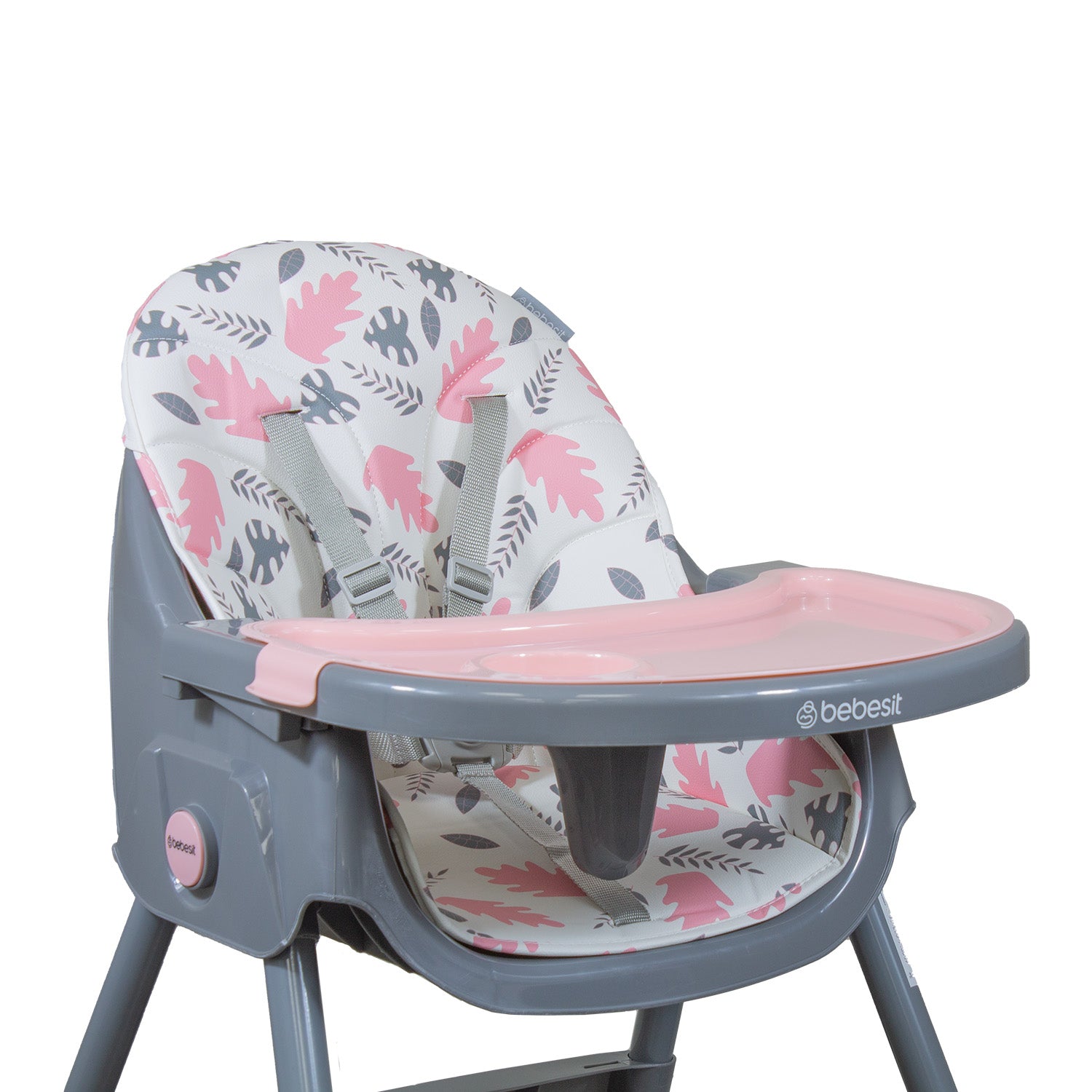 Silla de Comer Steps Rosada