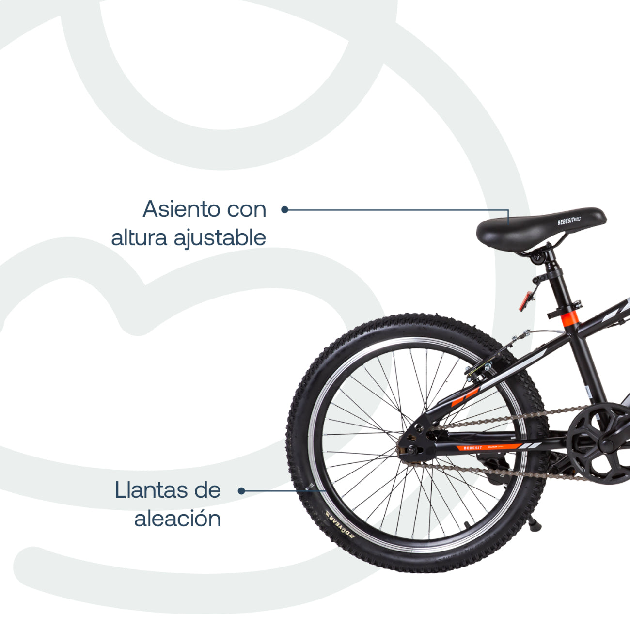 Bicicleta Infantil  Kyson Aro 20 Roja