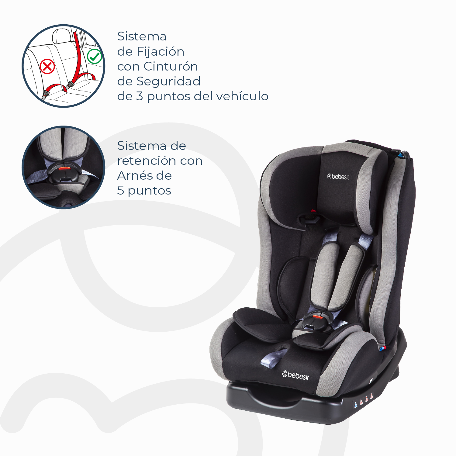 Silla de Auto Convertible Orbit Gris