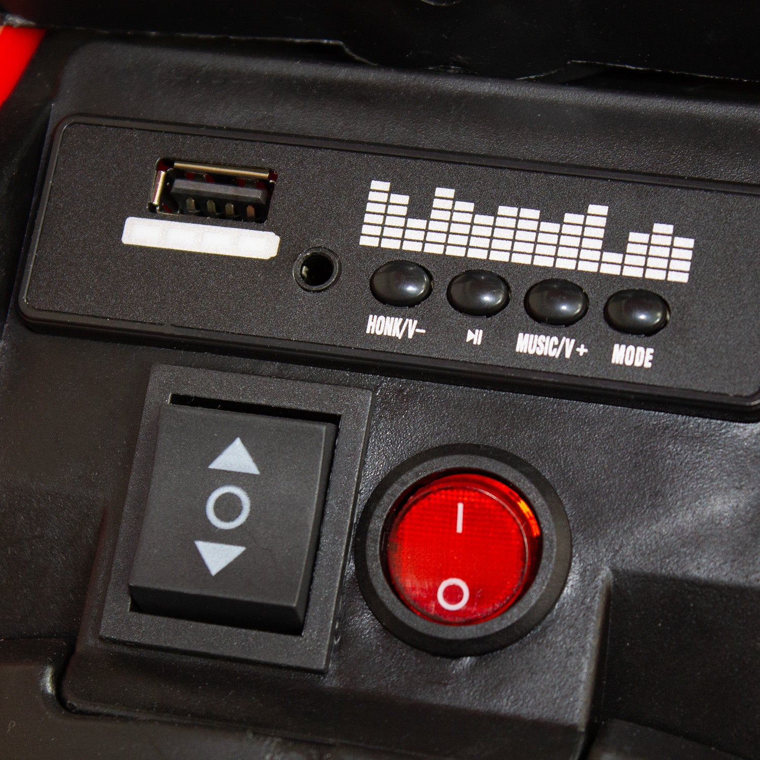 Cuatrimoto a batería con barra de empuje Push Niño Azul