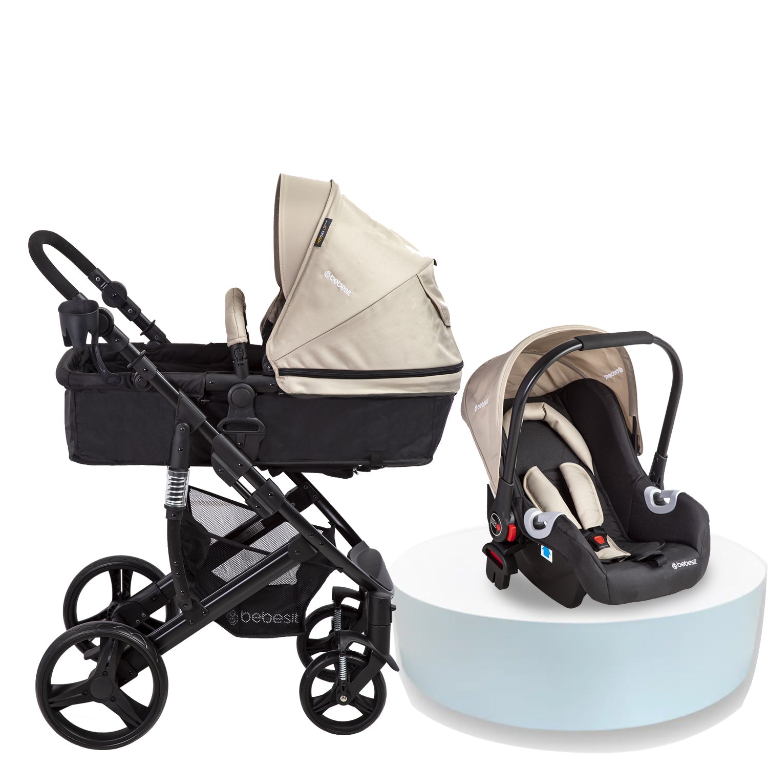 Coche Cuna travel system Quest Beige Bebesit