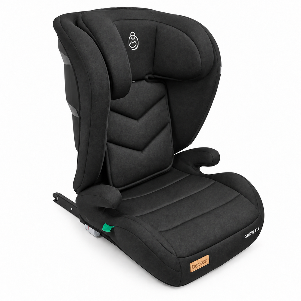 Silla Auto Butaca Grow Fix I-Size Negro Bebesit
