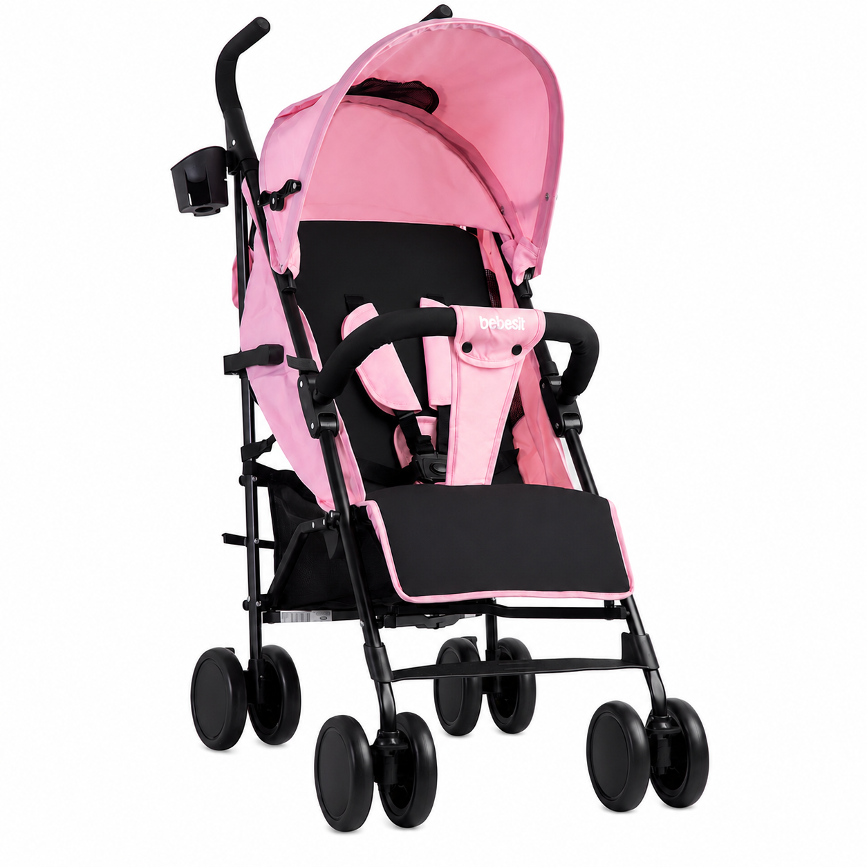 Coche Paragua Kronos Rosado Bebesit