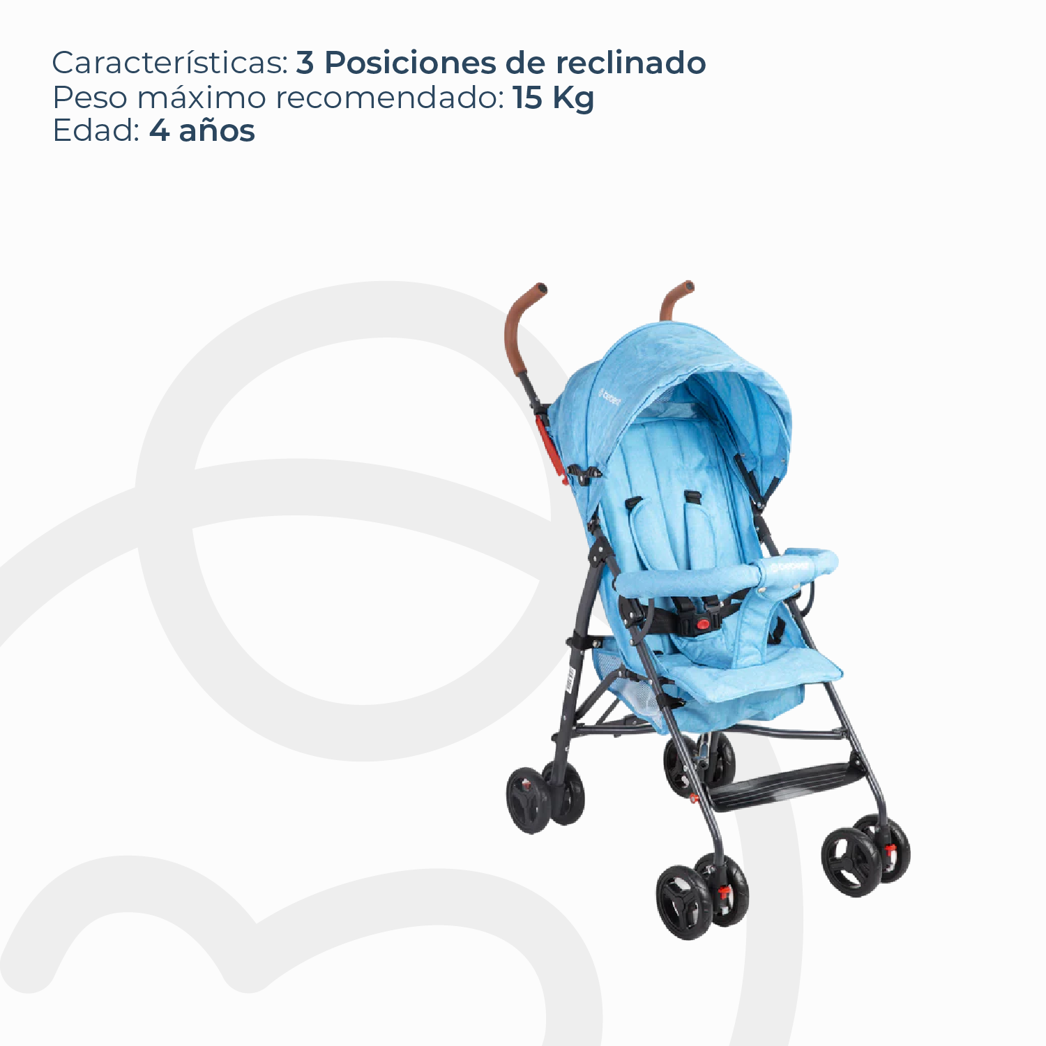 Coche Paragua 5126 Celeste