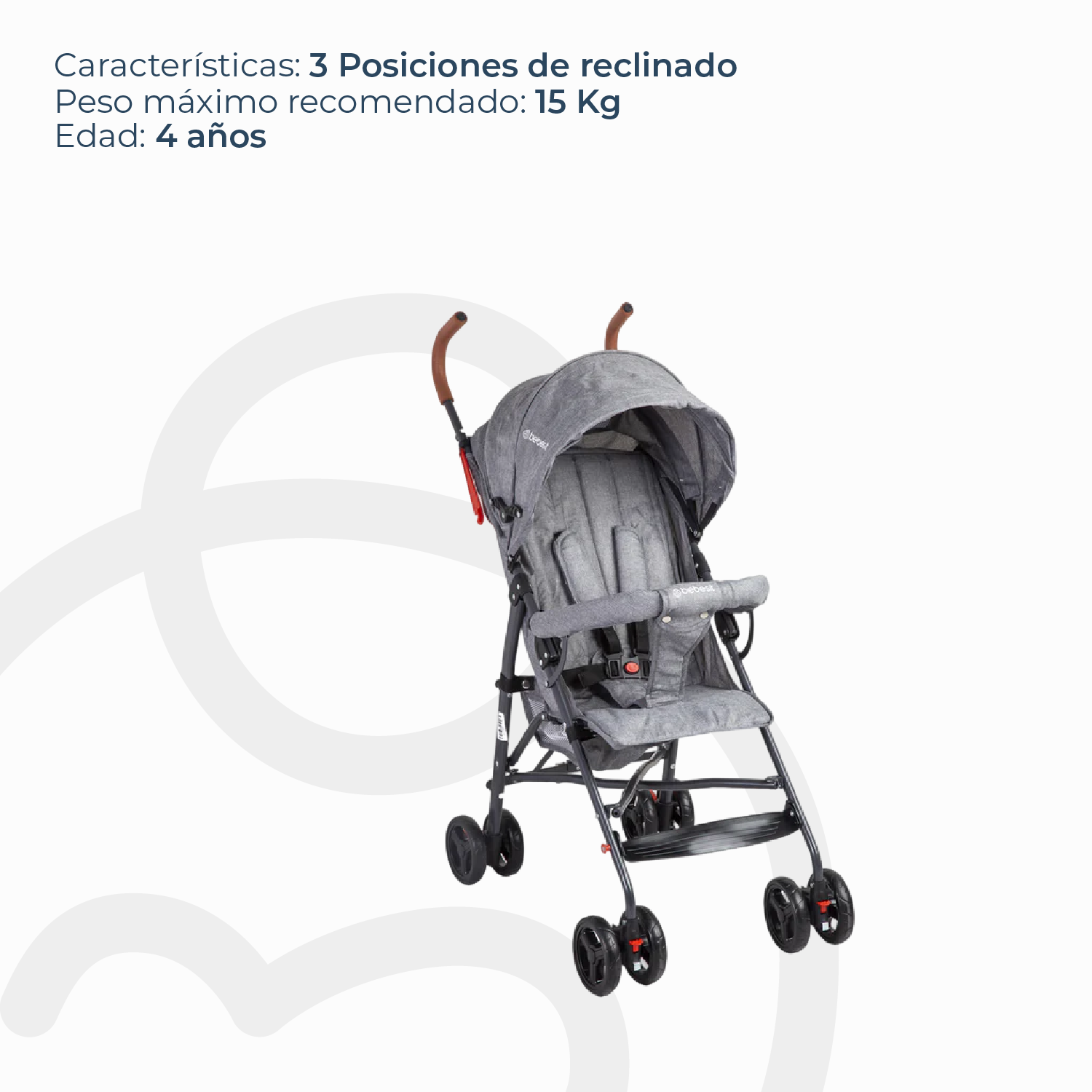 Coche Paragua 5126 Gris