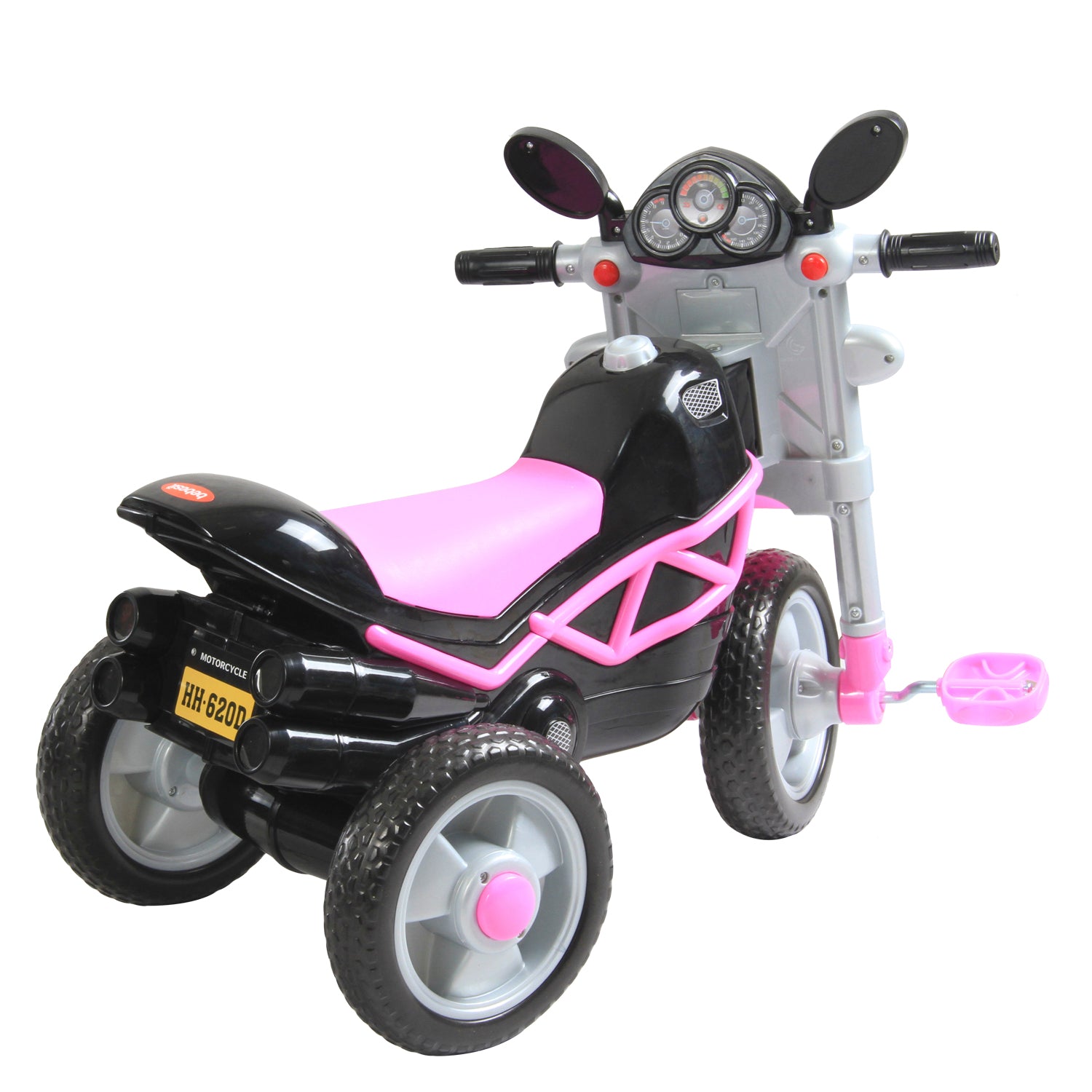 Triciclo Moto Rosa