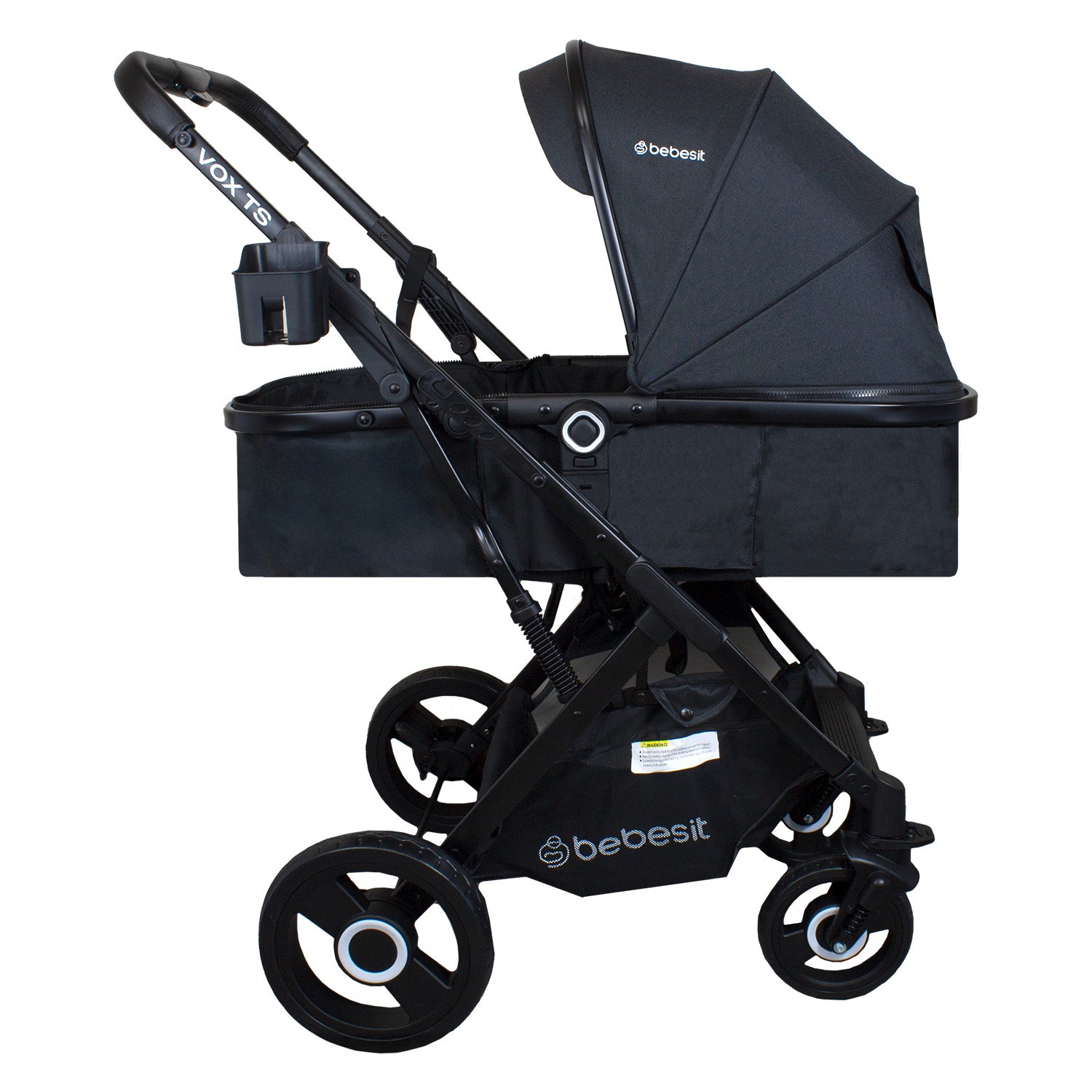 Coche Cuna Paseo Vox Negro Bebesit