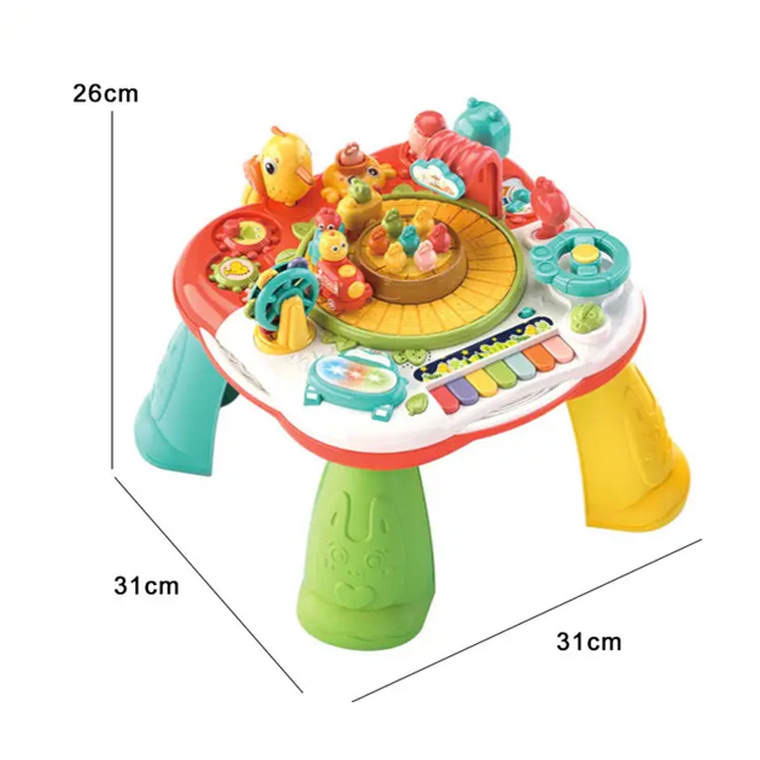 Mesa Piano de Juguete interactivo 2 en 1 18M+