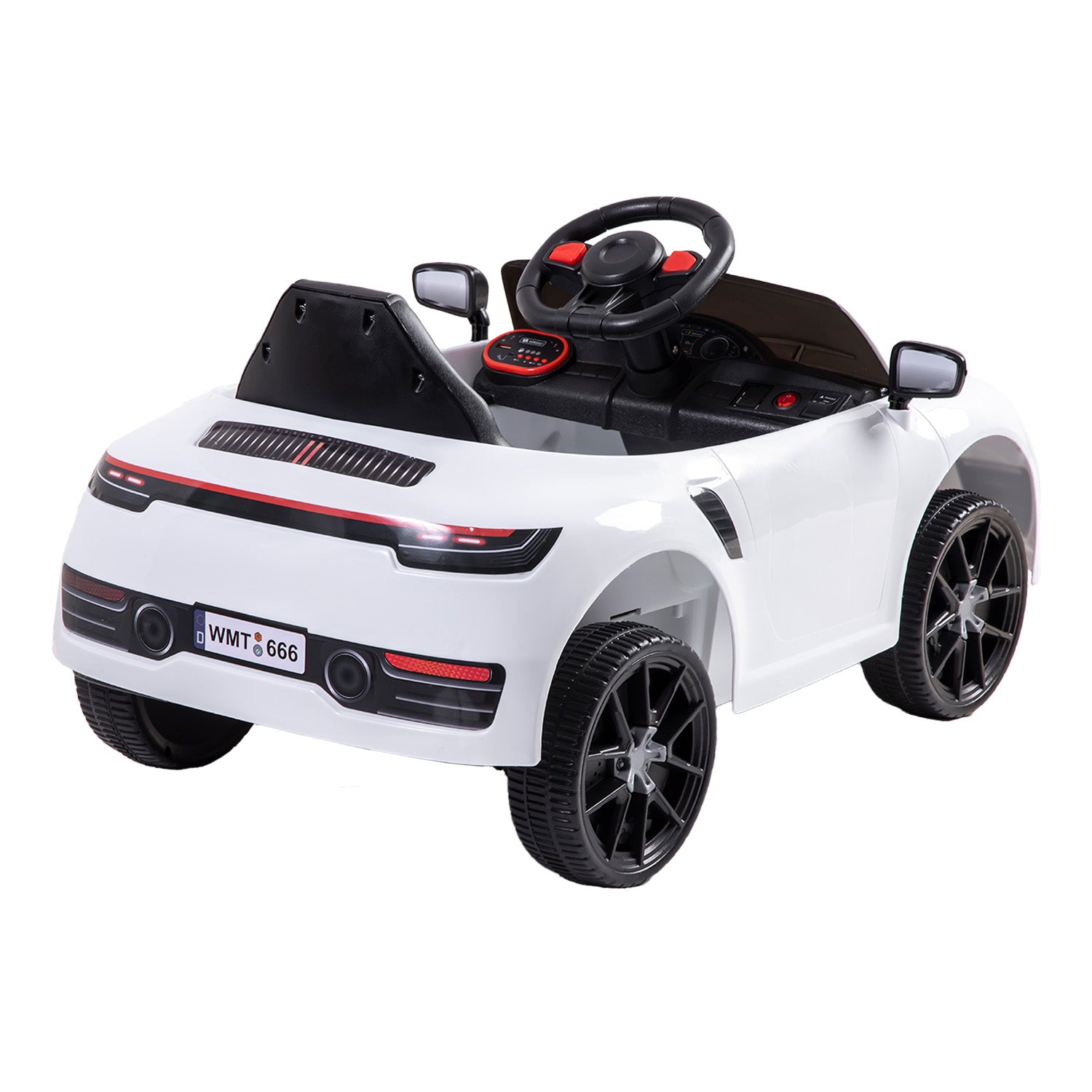 Auto Deportivo Eléctrico Race Blanco Bebesit