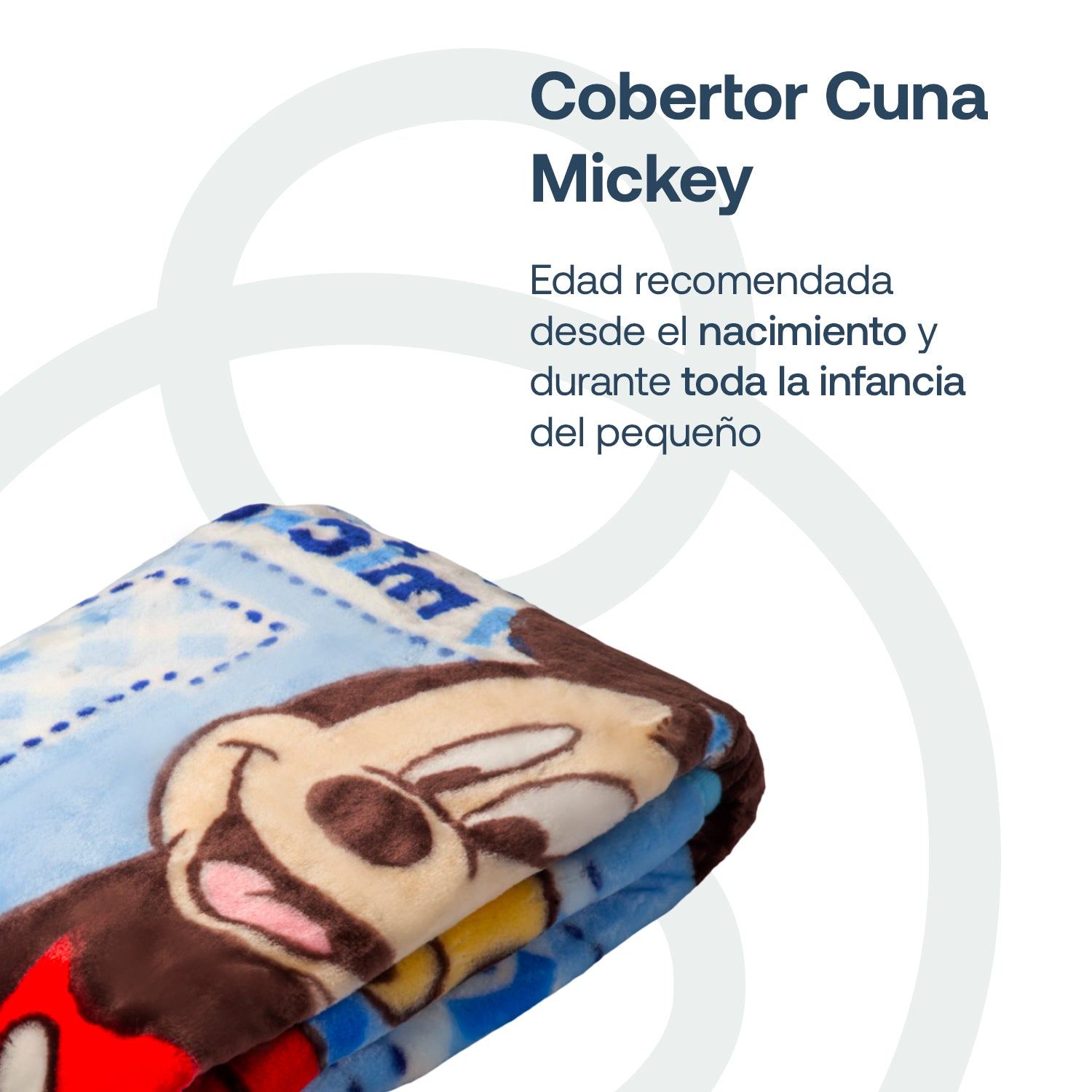 Cobertor Cuna Mickey Celeste
