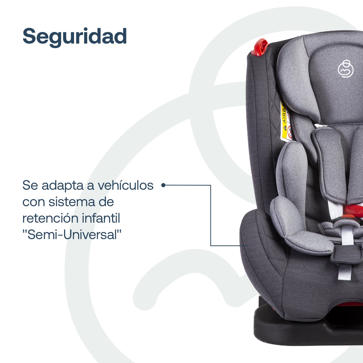 Silla de Auto Convertible Aries Gris claro